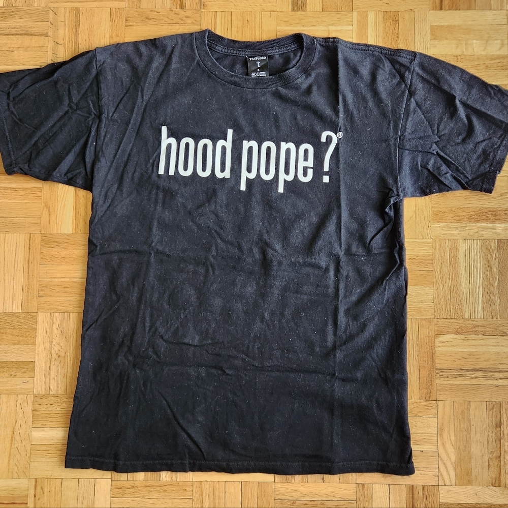 Trap lord hood pope t-shirt
